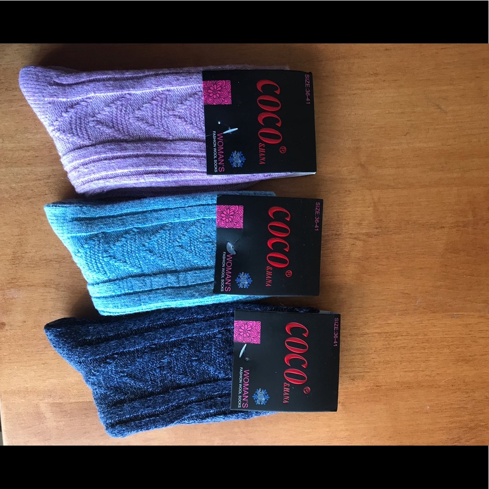Wool fashion socks